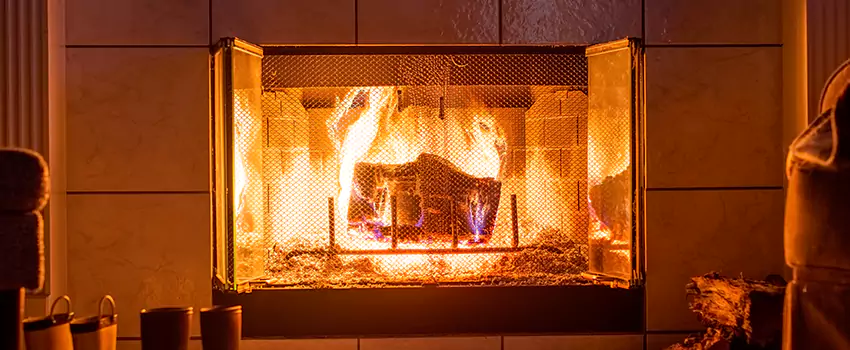 Mendota Hearth Landscape Fireplace Installation in Brighton, New York