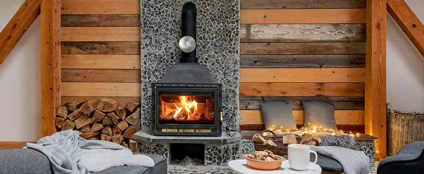 Thelin Hearth Products Direct Vent Gas Stove Fireplace Inspection in Brighton, New York